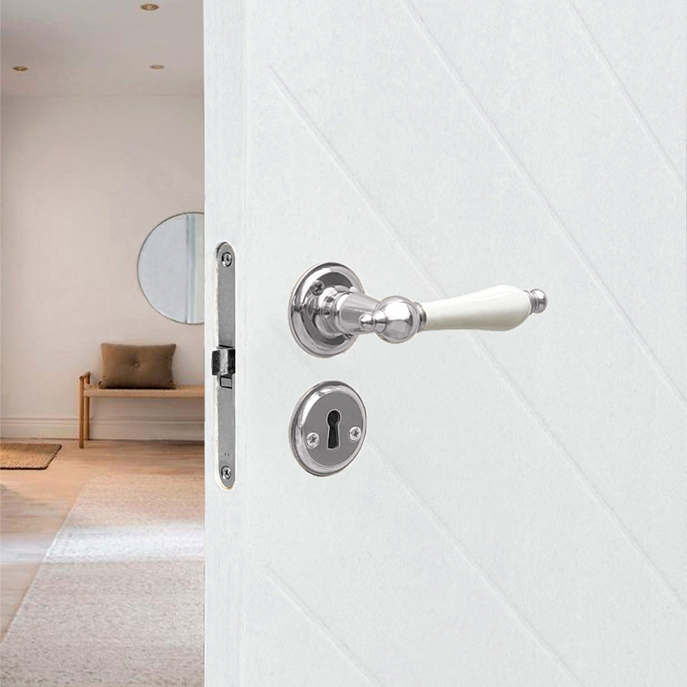 Nordhavn 6686 door handle porcelain