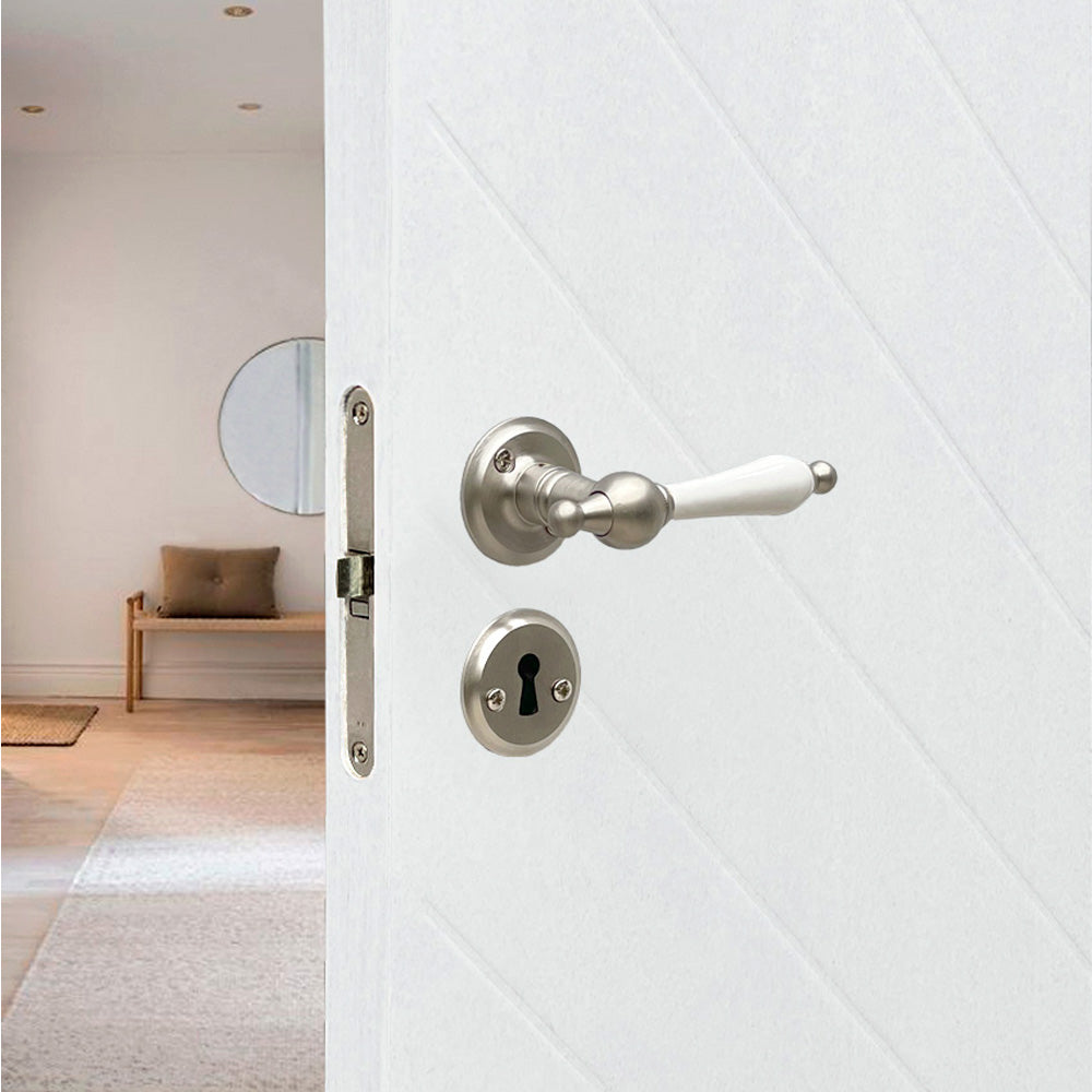 Nordhavn 6686 door handle porcelain