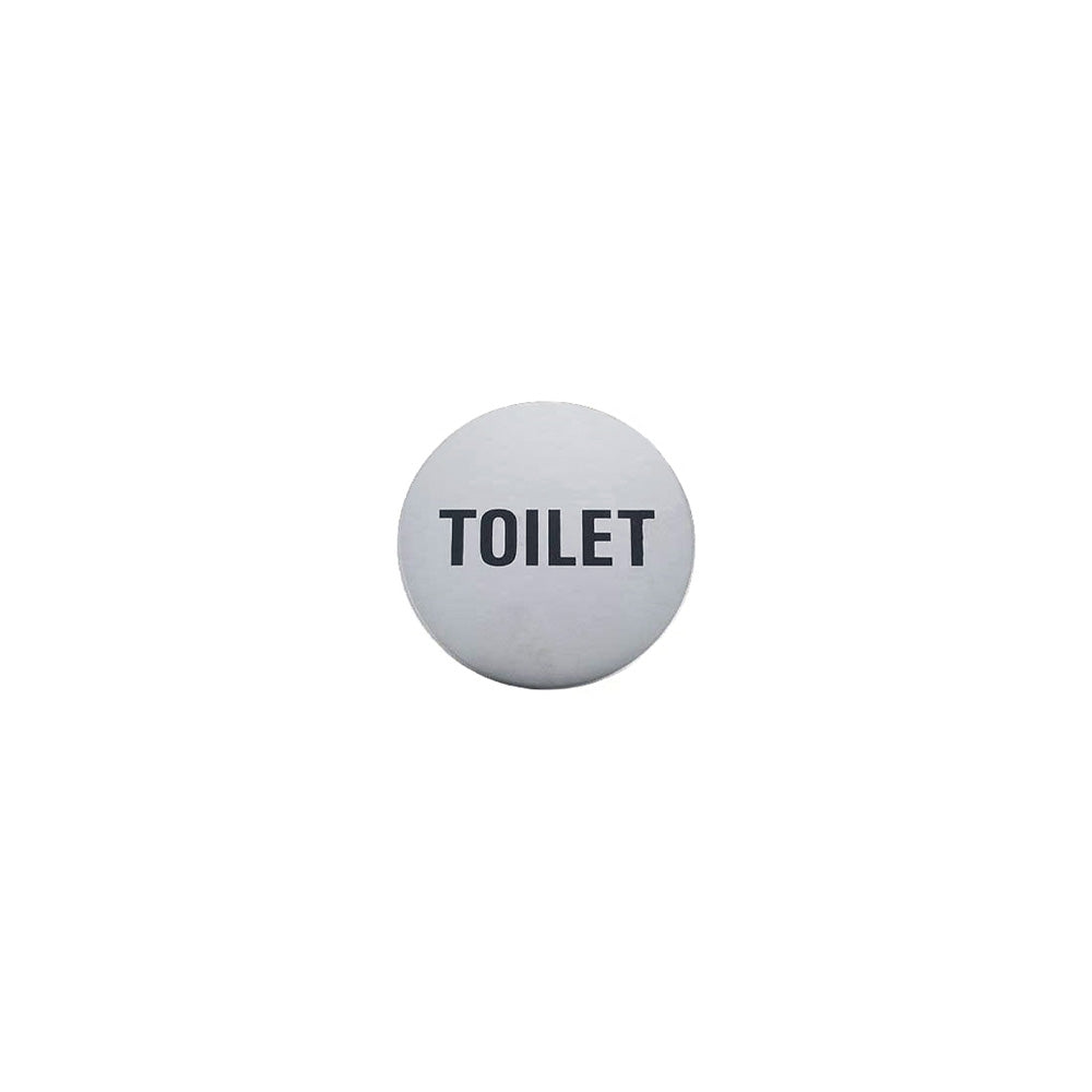 Skilt med 'TOILET' skrift