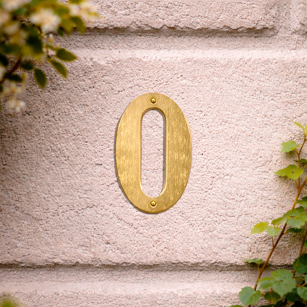 House number 0-9 140 mm.