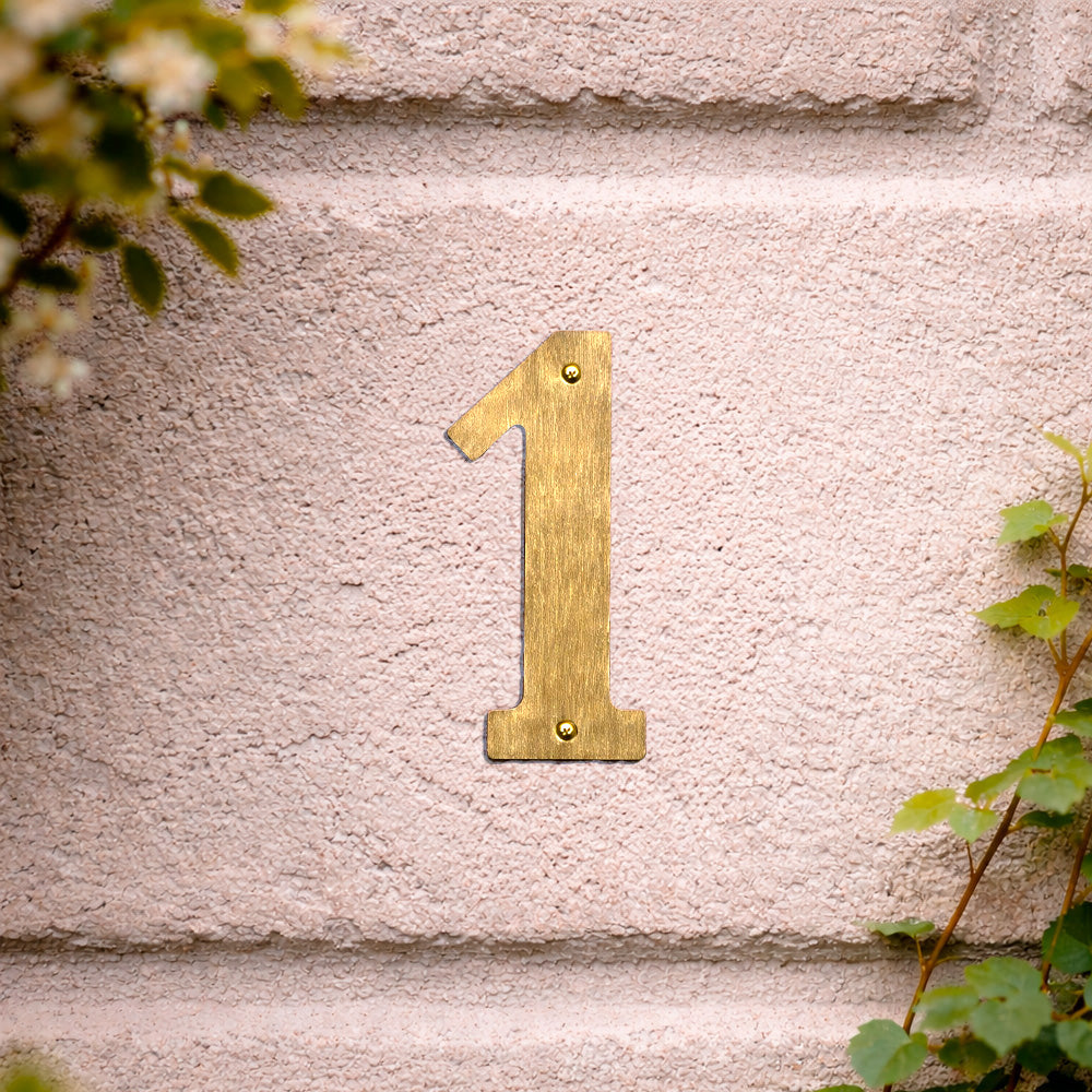 House number 0-9 140 mm.