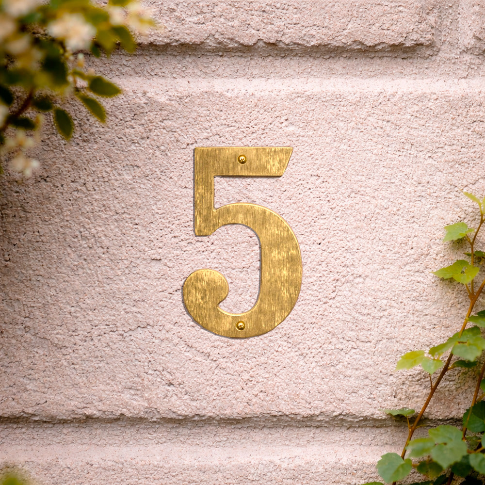 House number 0-9 140 mm.