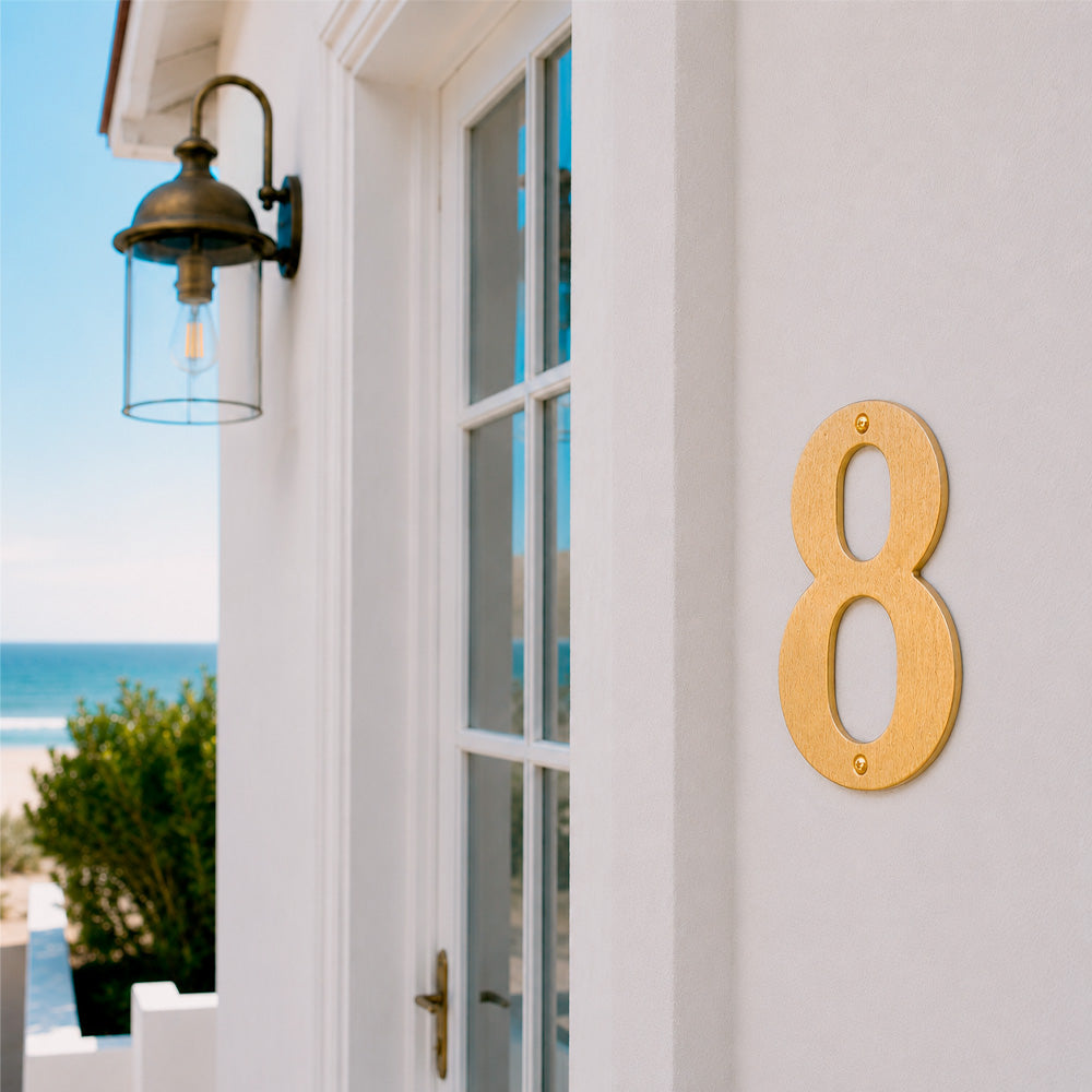 House number 0-9 140 mm.