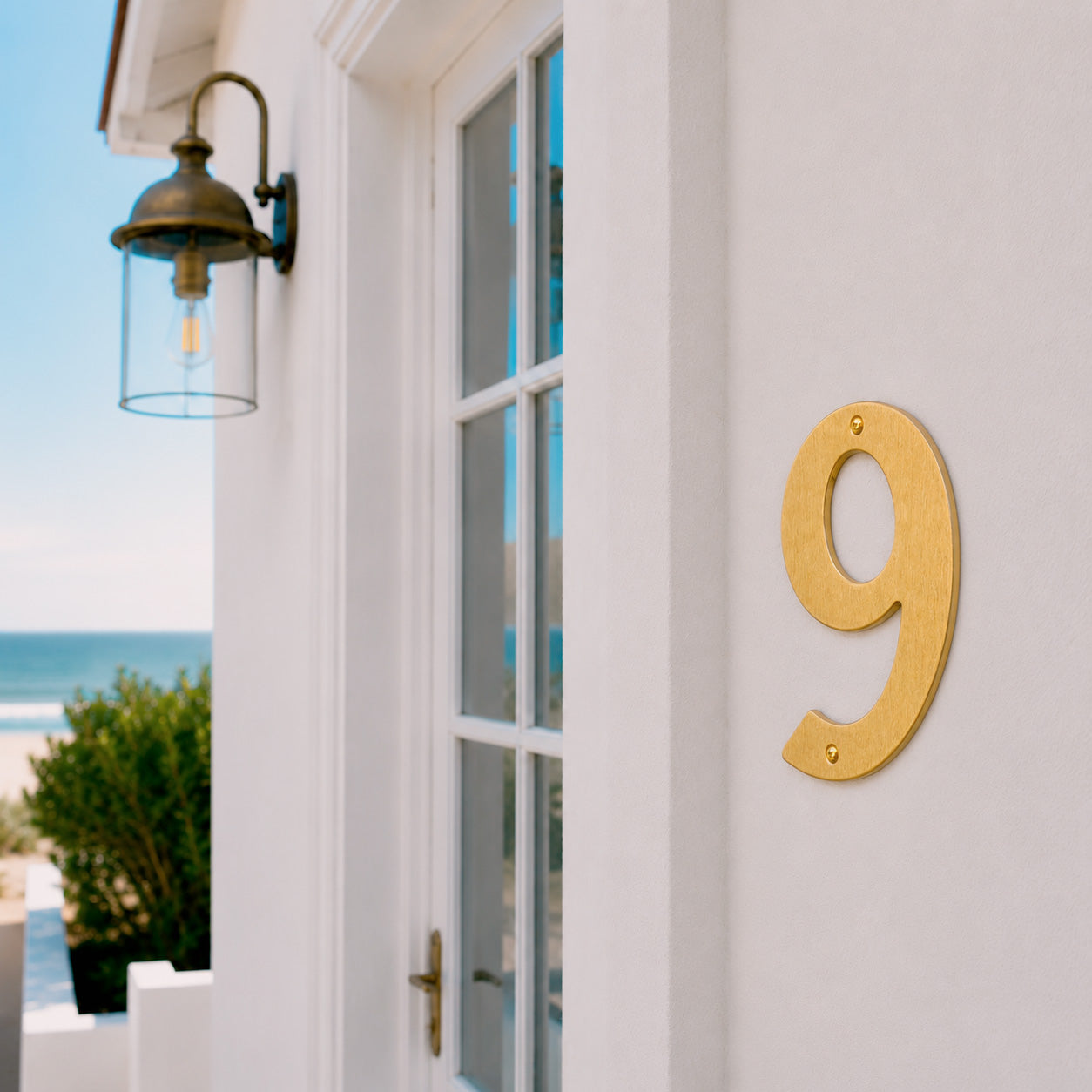 House number 0-9 140 mm.