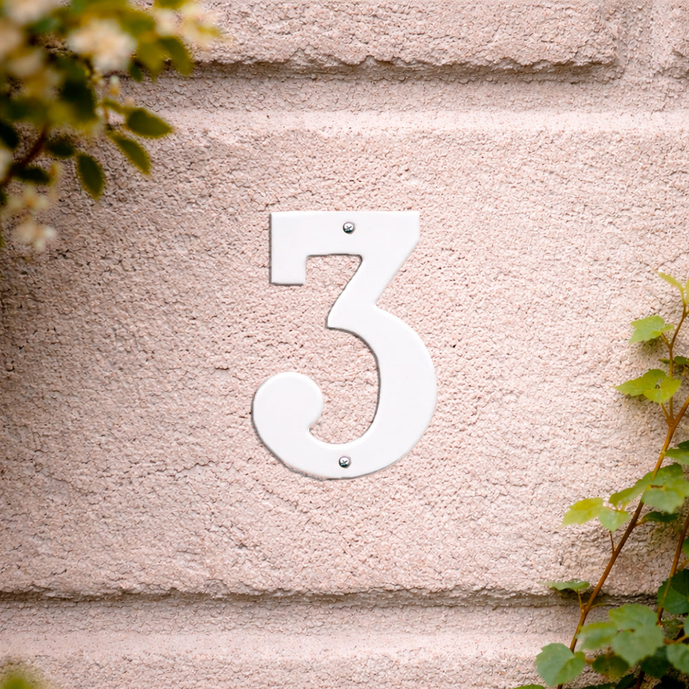 House number 0-9 140 mm.