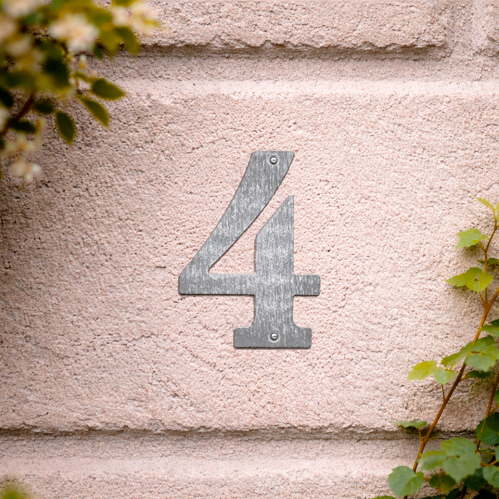 House number 0-9 140 mm.