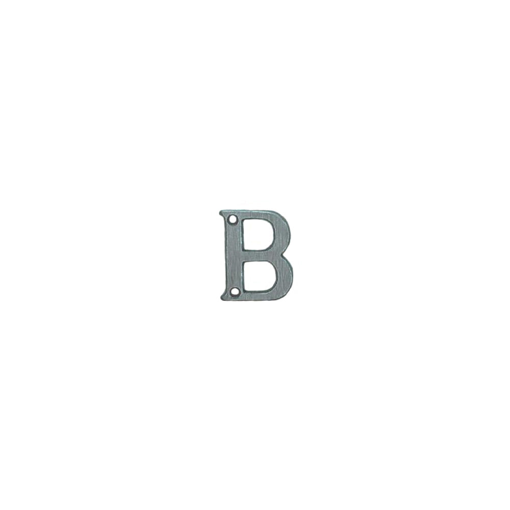 Bokstav AD matt krom 40 mm.