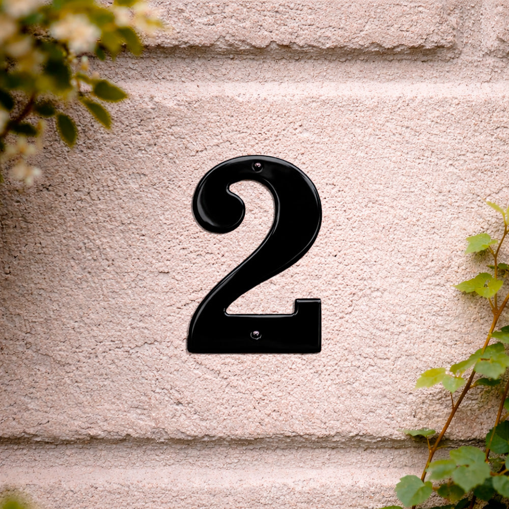 House number 0-9 140 mm.