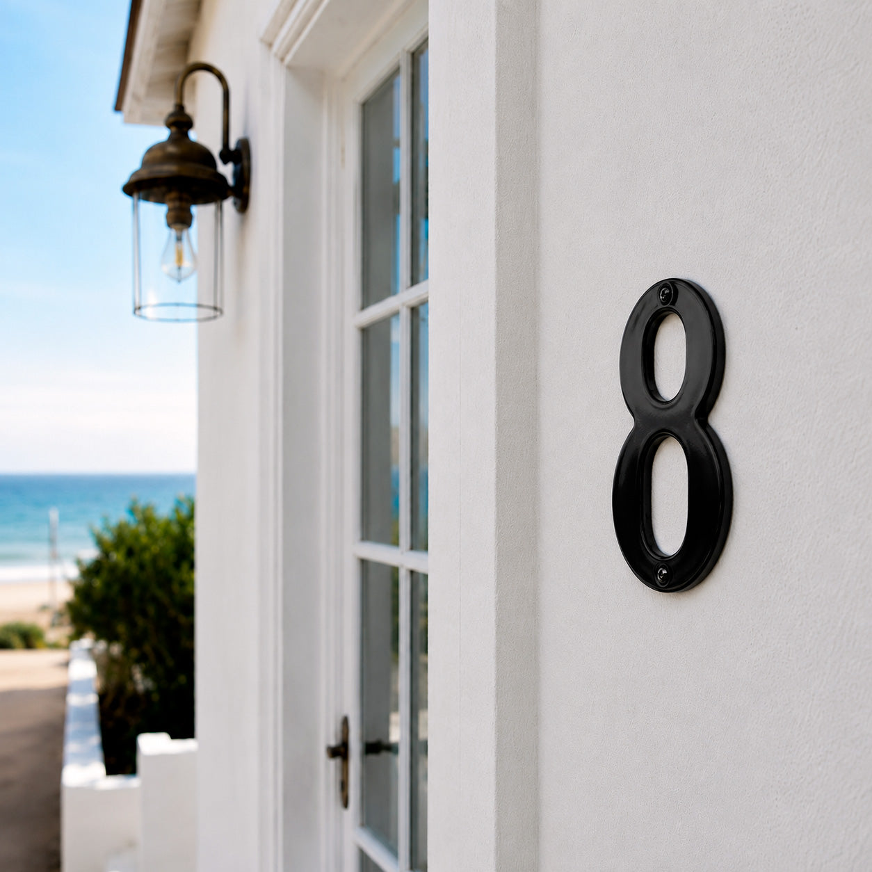 House number 0-9 140 mm.