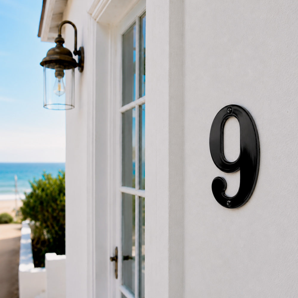 House number 0-9 140 mm.