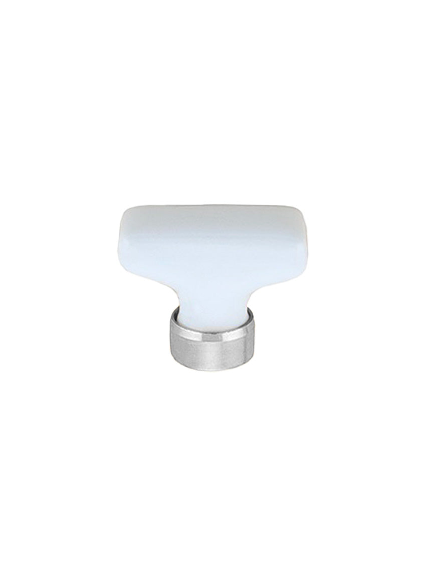 Furniture knob porcelain square