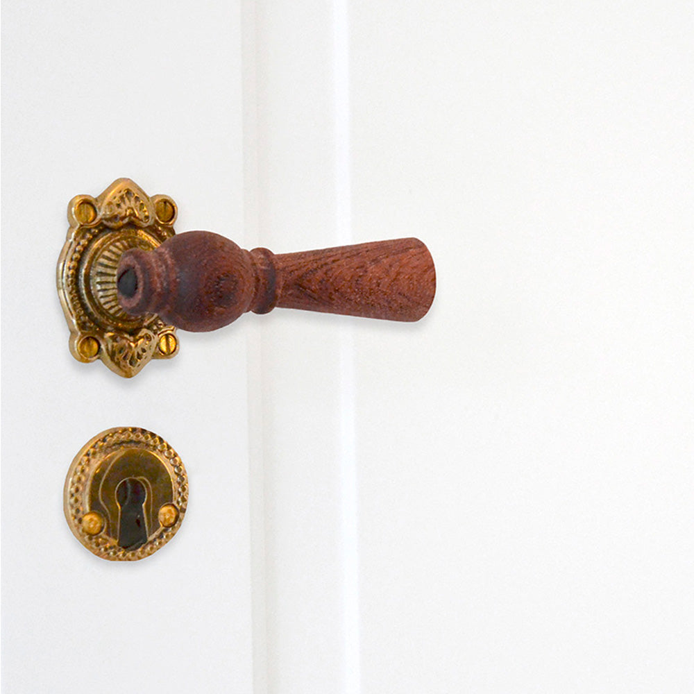 Østerbro door handle in mahogany