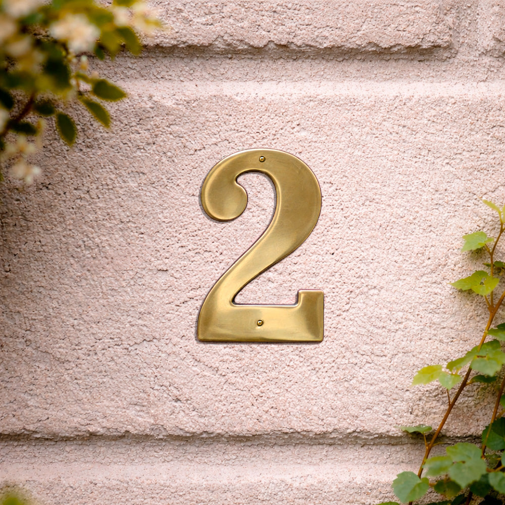 House number 0-9 140 mm.