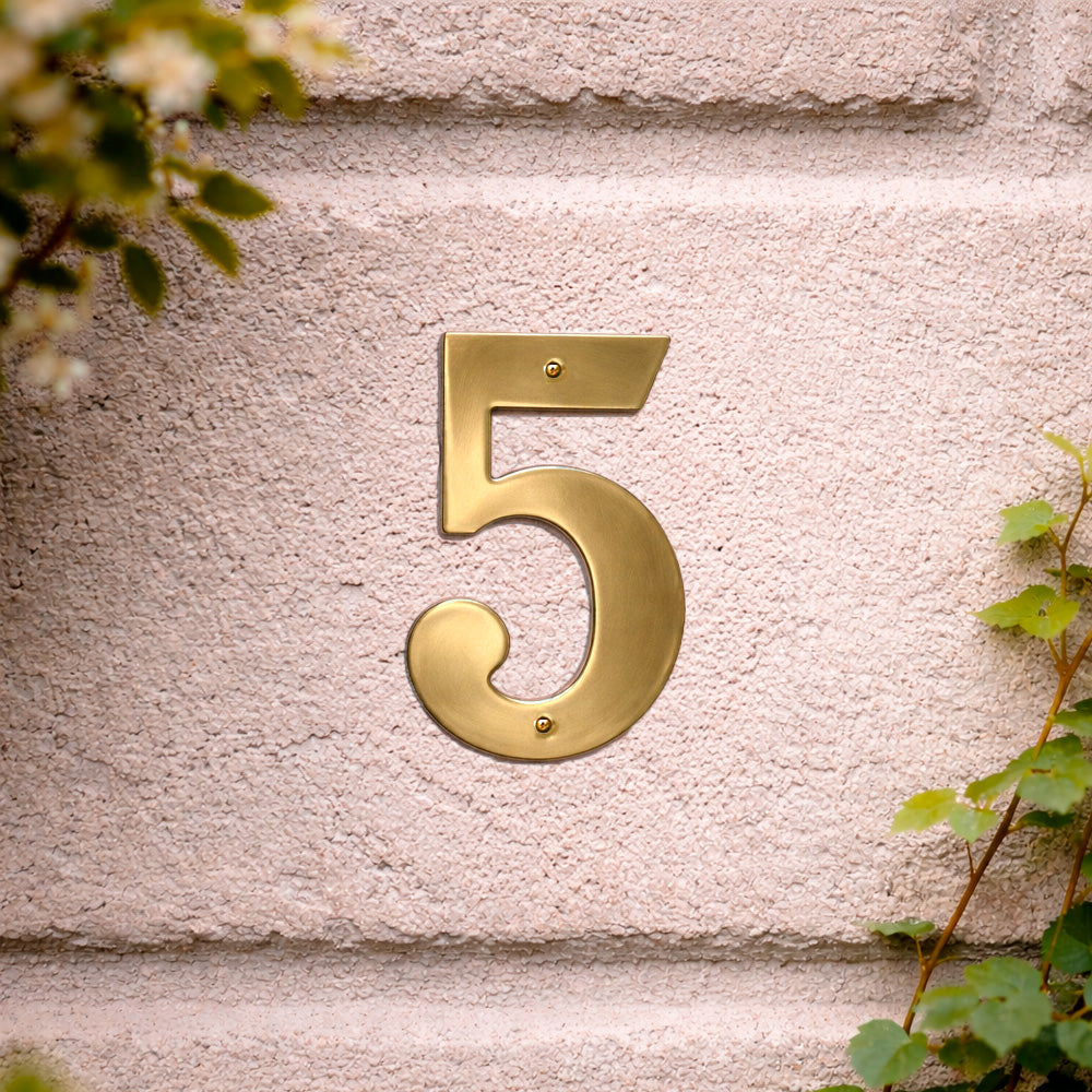 House number 0-9 140 mm.