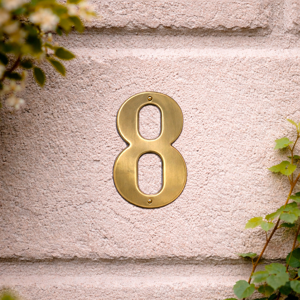 House number 0-9 140 mm.