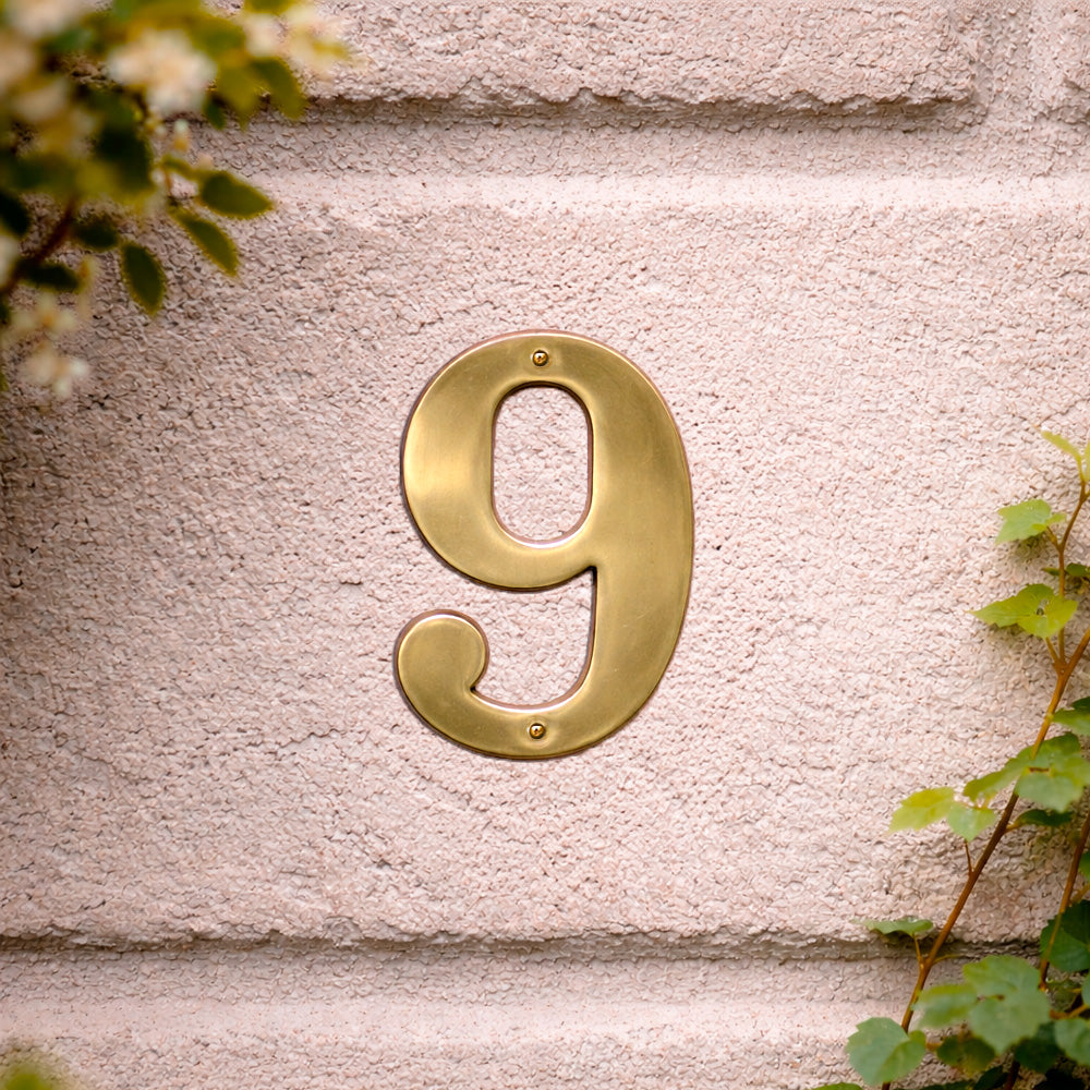 House number 0-9 140 mm.