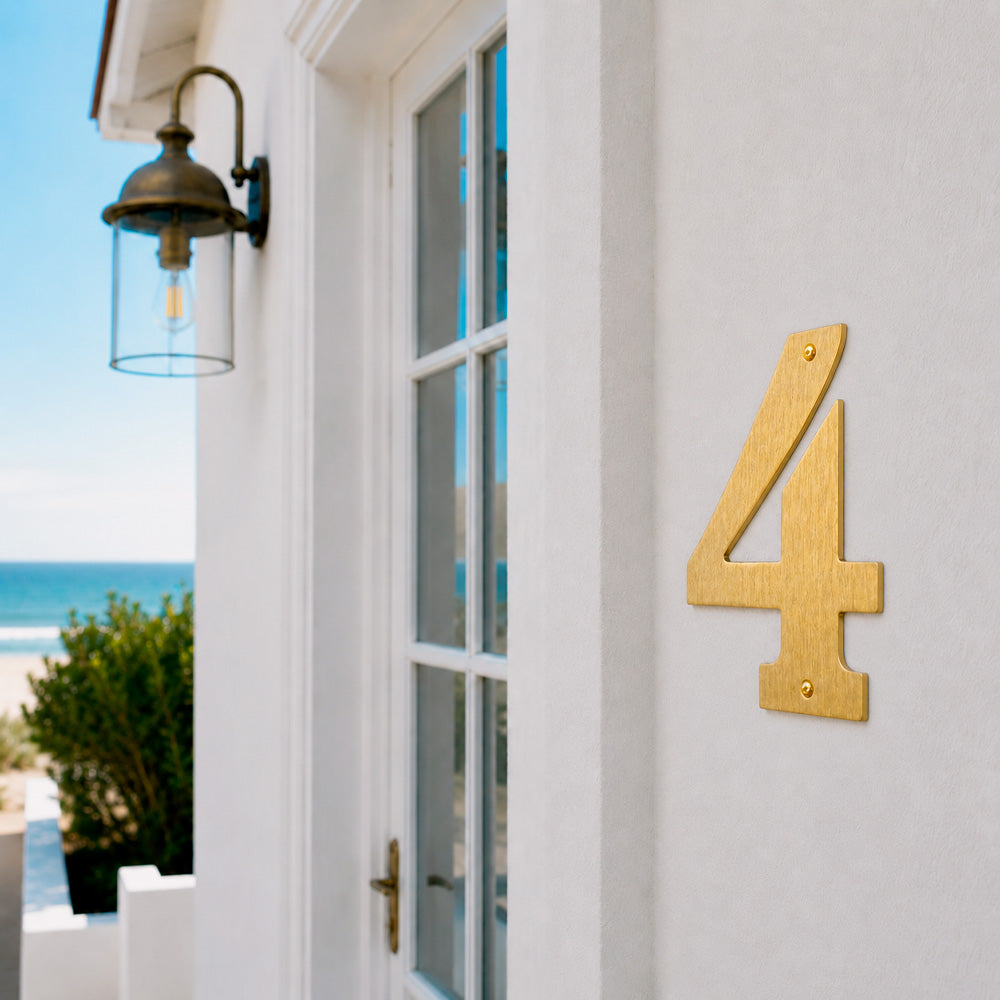 House number 0-9 140 mm.