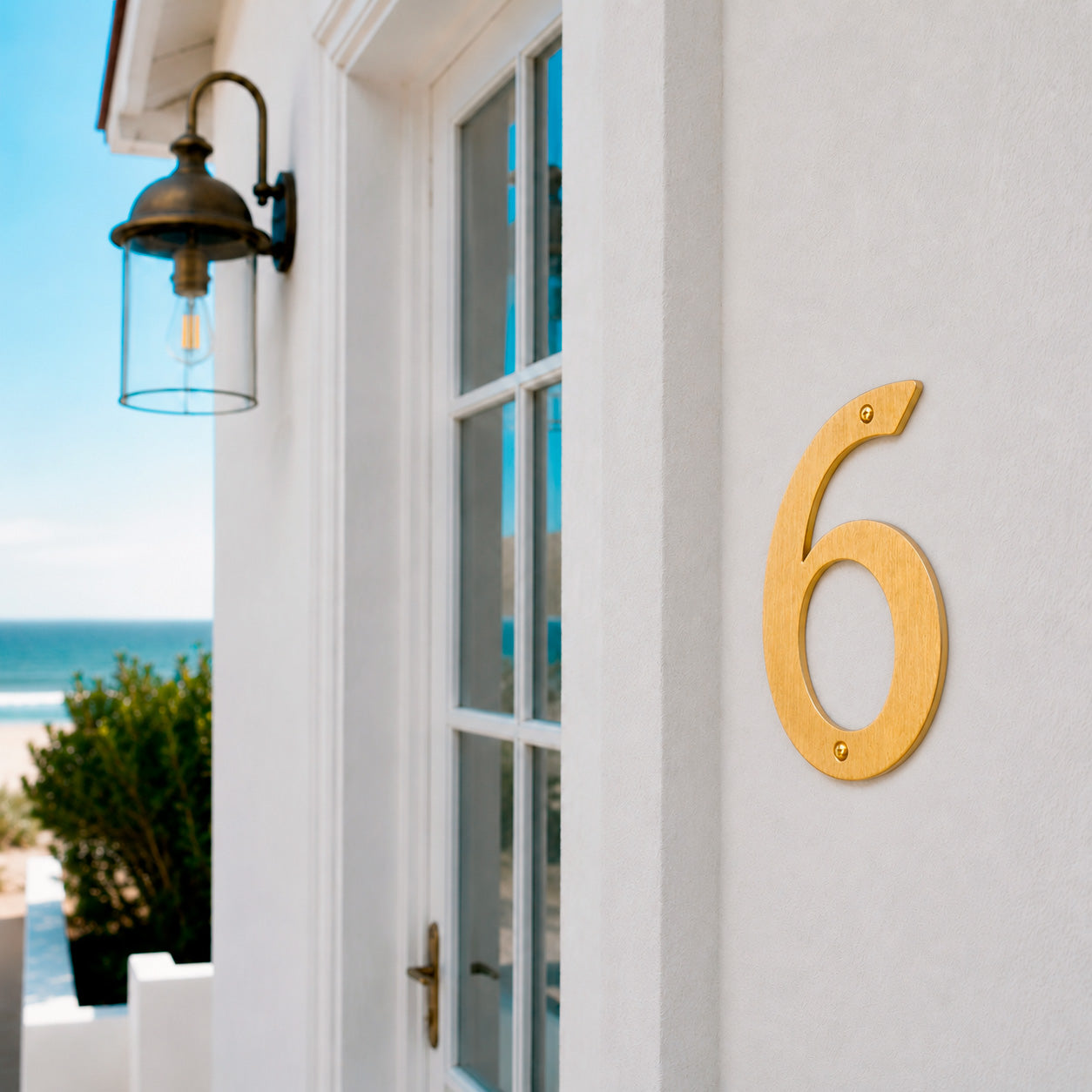 House number 0-9 140 mm.
