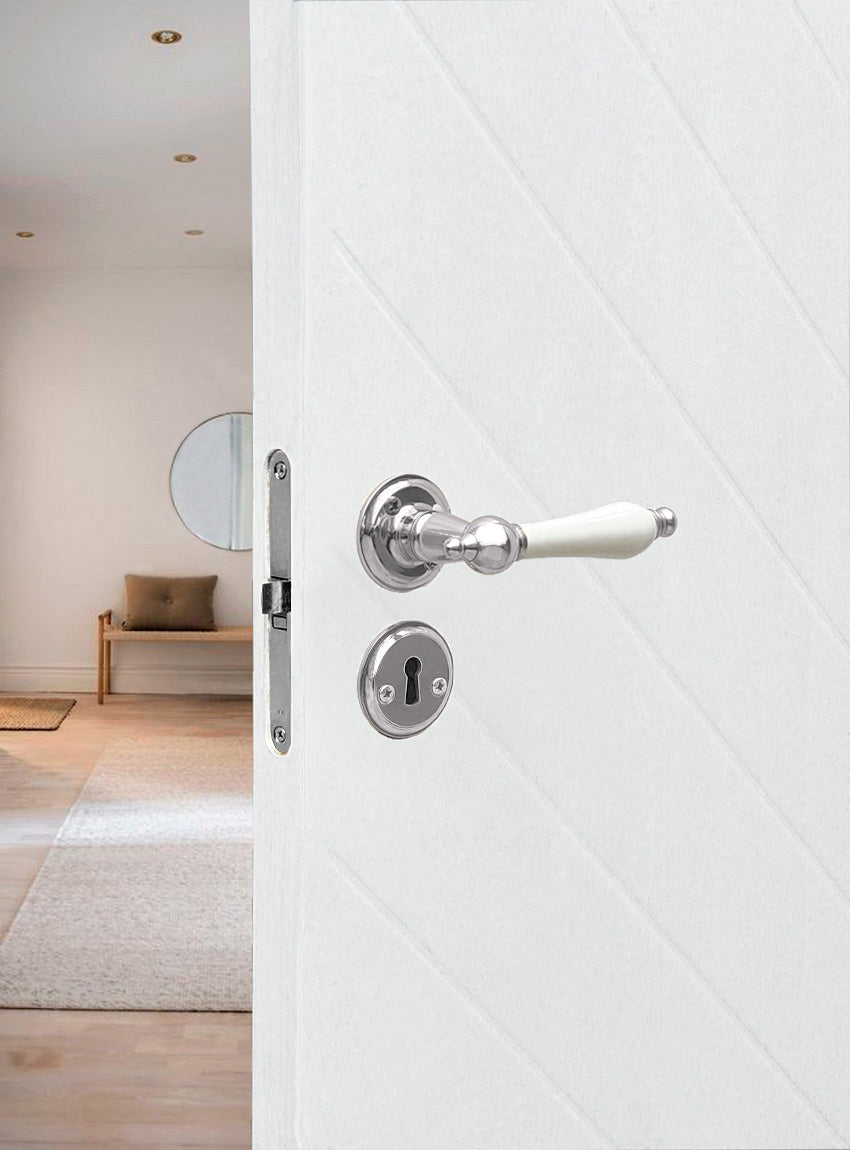Nordhavn 6686 door handle porcelain