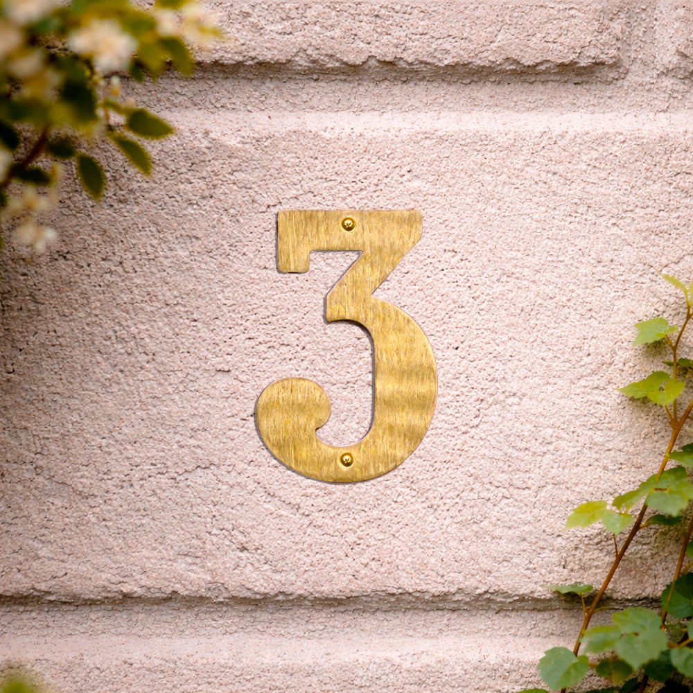 House number 0-9 140 mm.