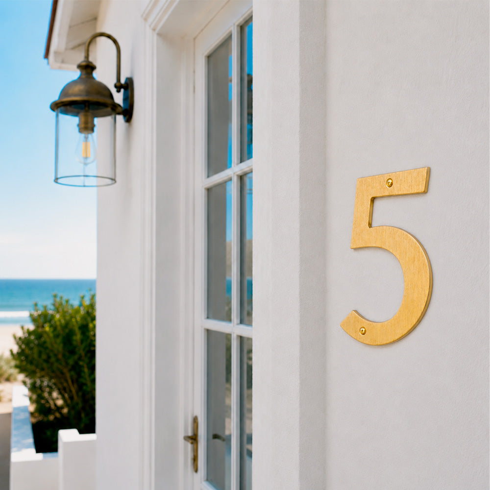 House number 0-9 140 mm.