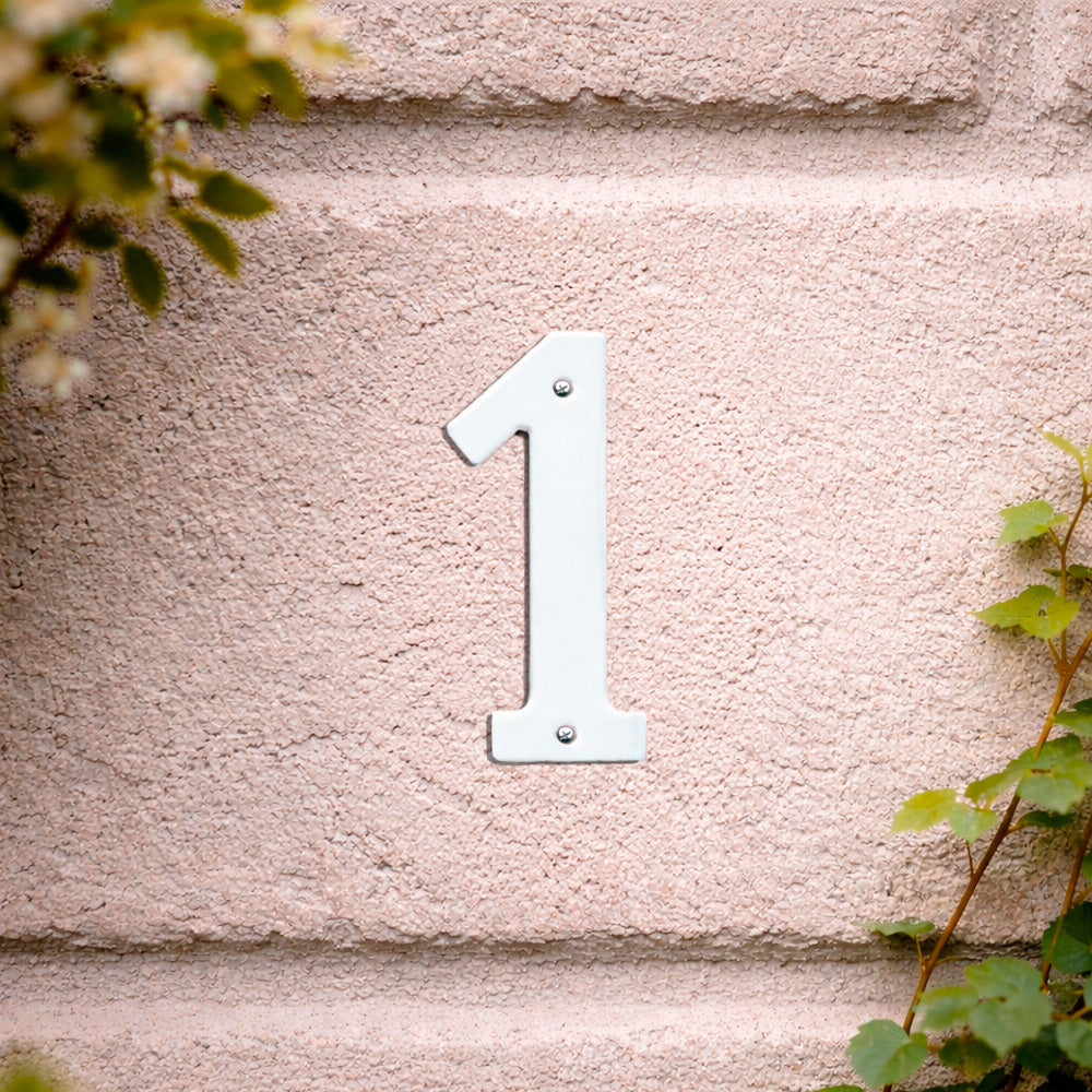 House number 0-9 140 mm.