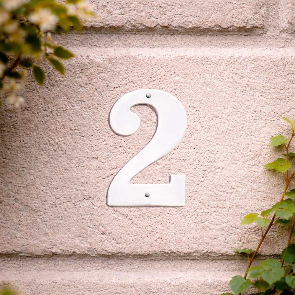 House number 0-9 140 mm.