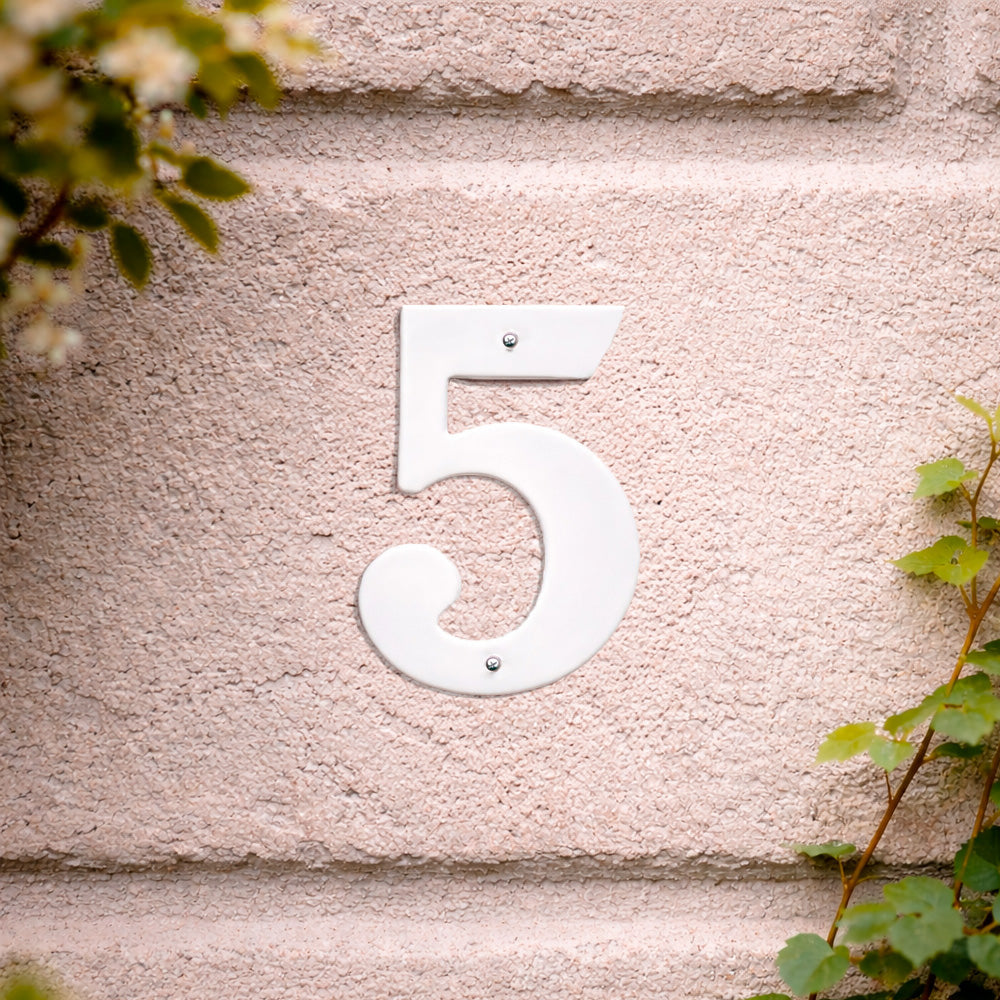 House number 0-9 140 mm.