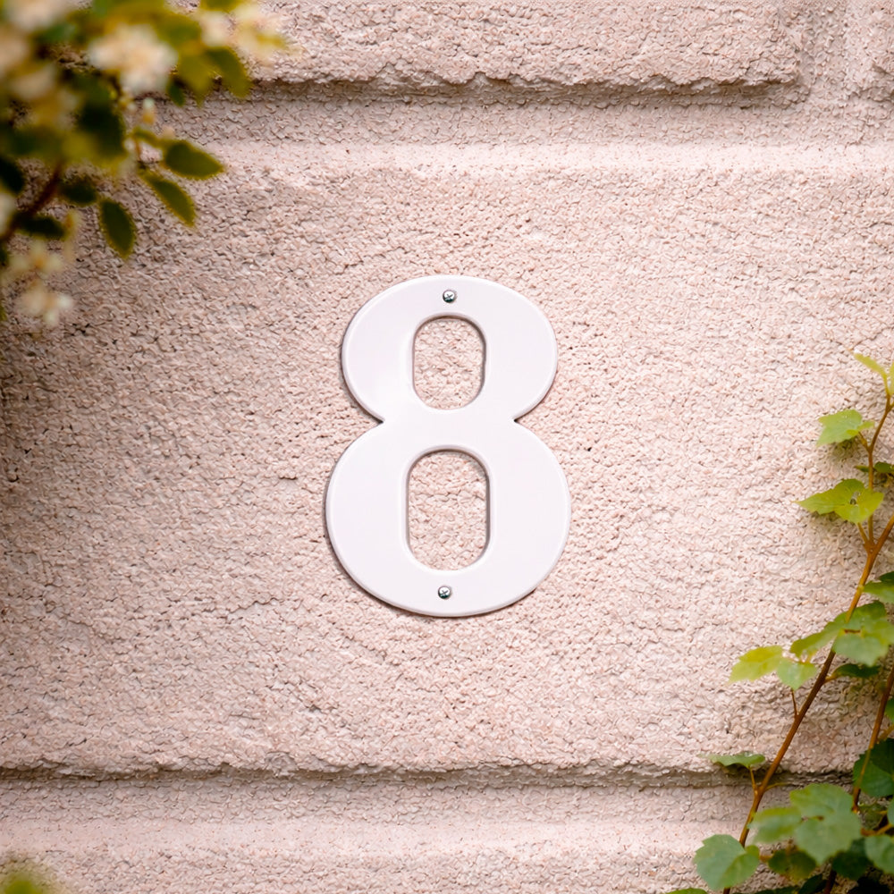 House number 0-9 140 mm.
