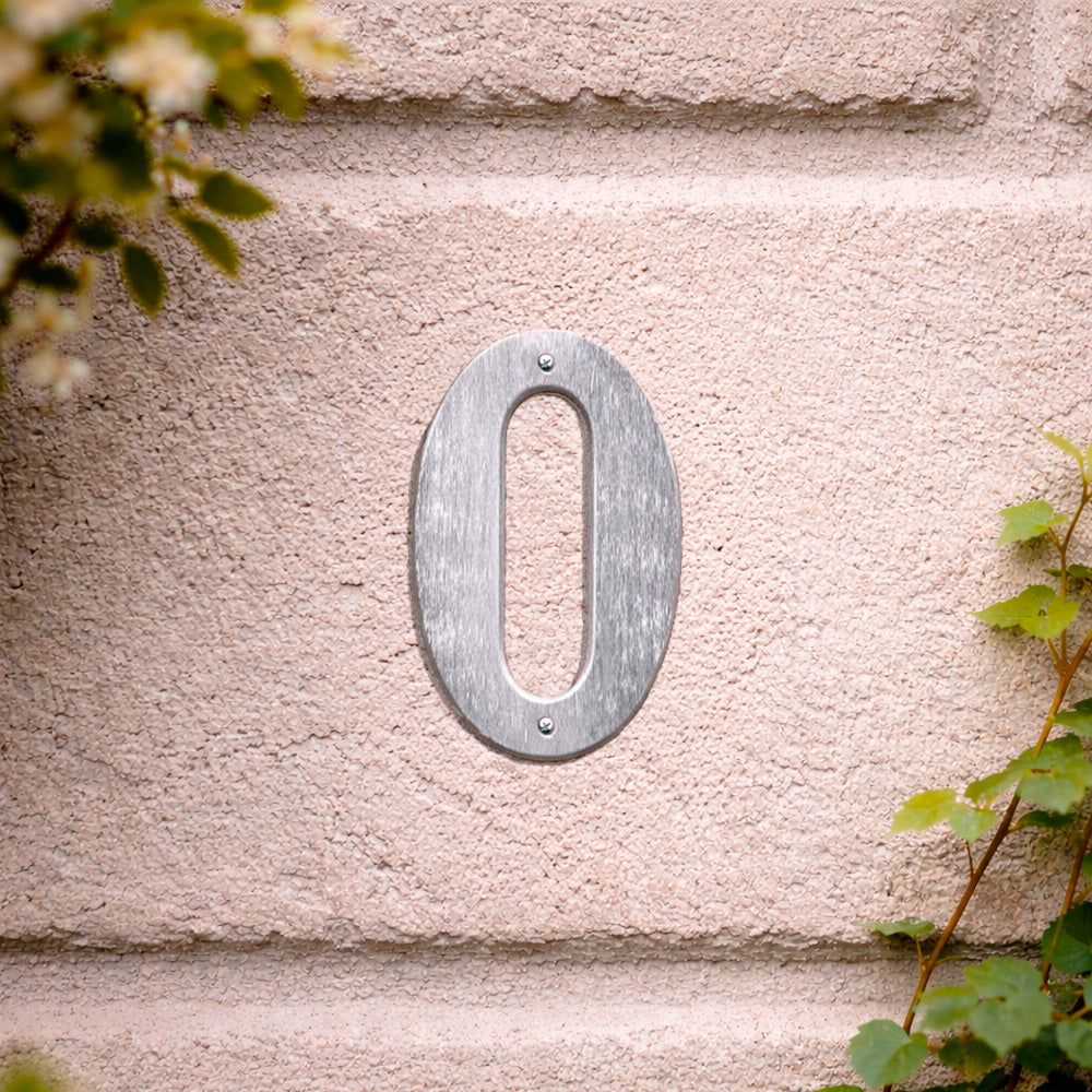 House number 0-9 140 mm.