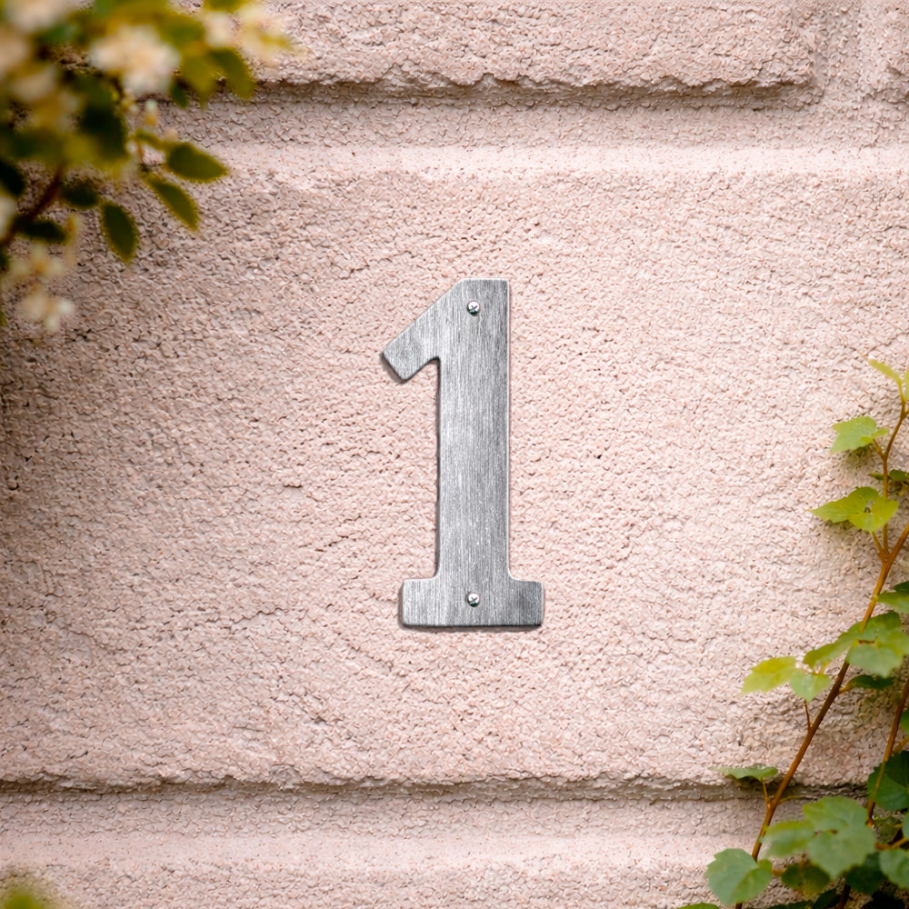 House number 0-9 140 mm.