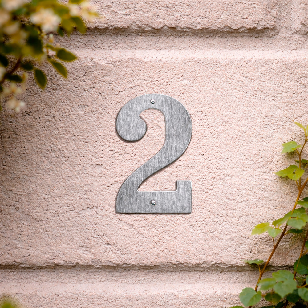 House number 0-9 140 mm.