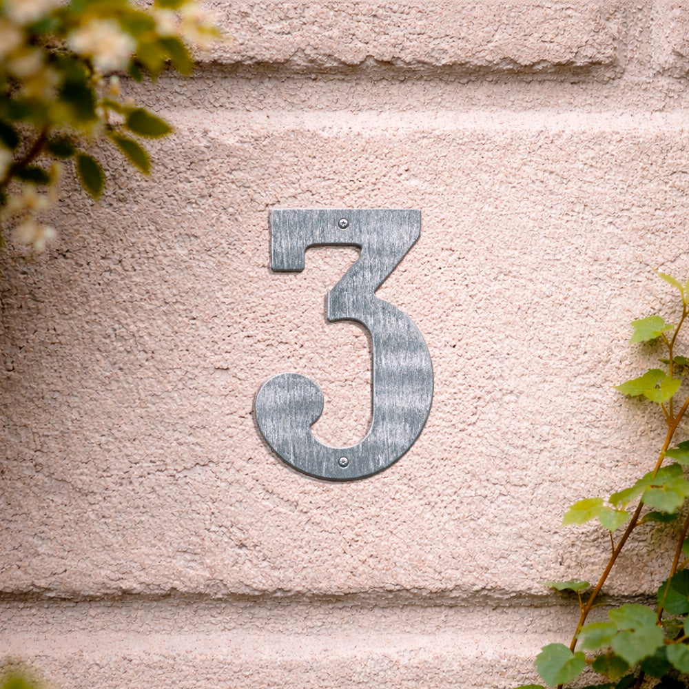 House number 0-9 140 mm.