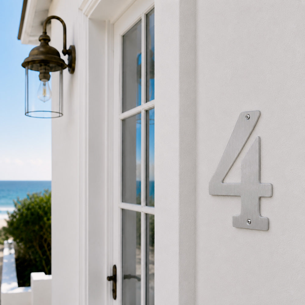 House number 0-9 140 mm.