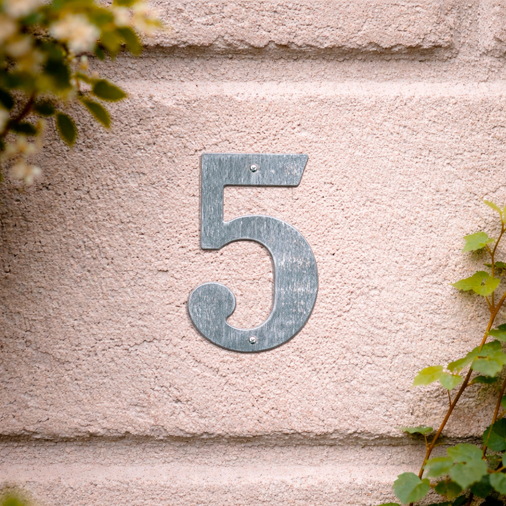 House number 0-9 140 mm.