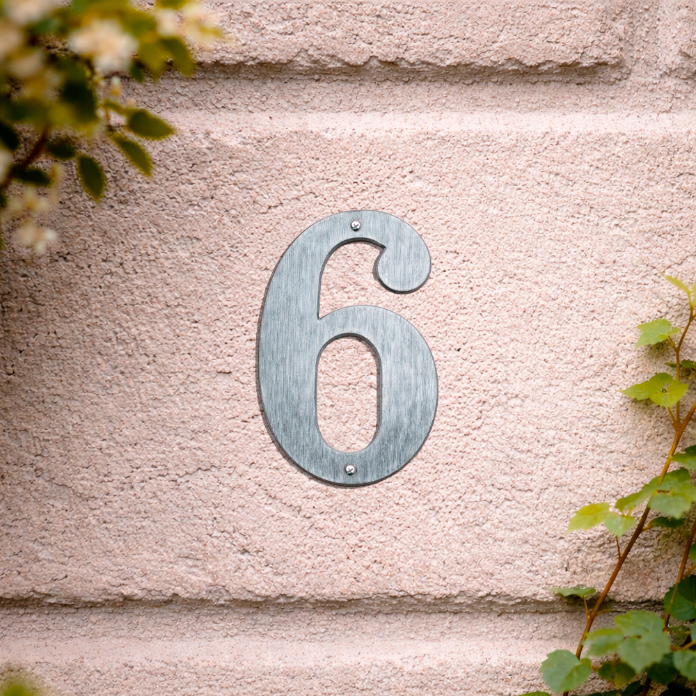 House number 0-9 140 mm.