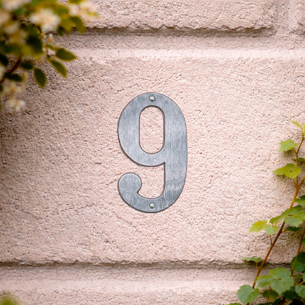 House number 0-9 140 mm.
