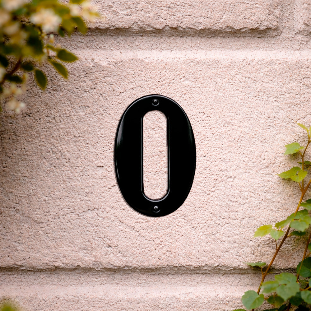 House number 0-9 140 mm.
