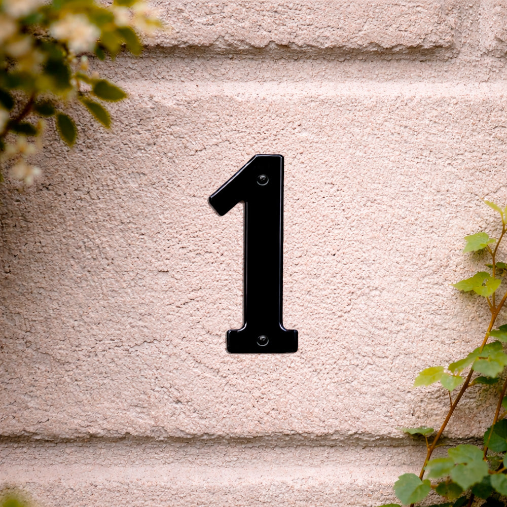 House number 0-9 140 mm.