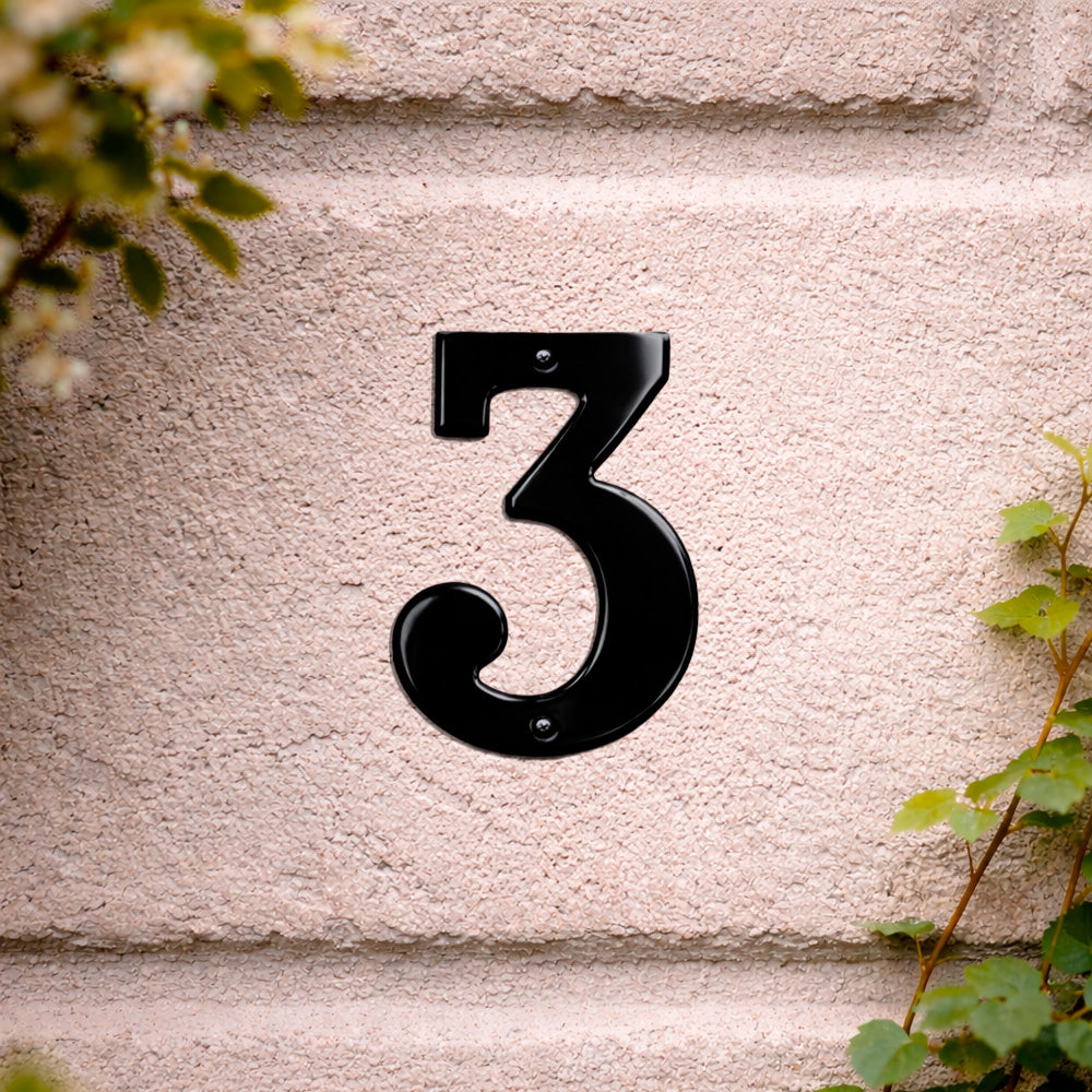 House number 0-9 140 mm.