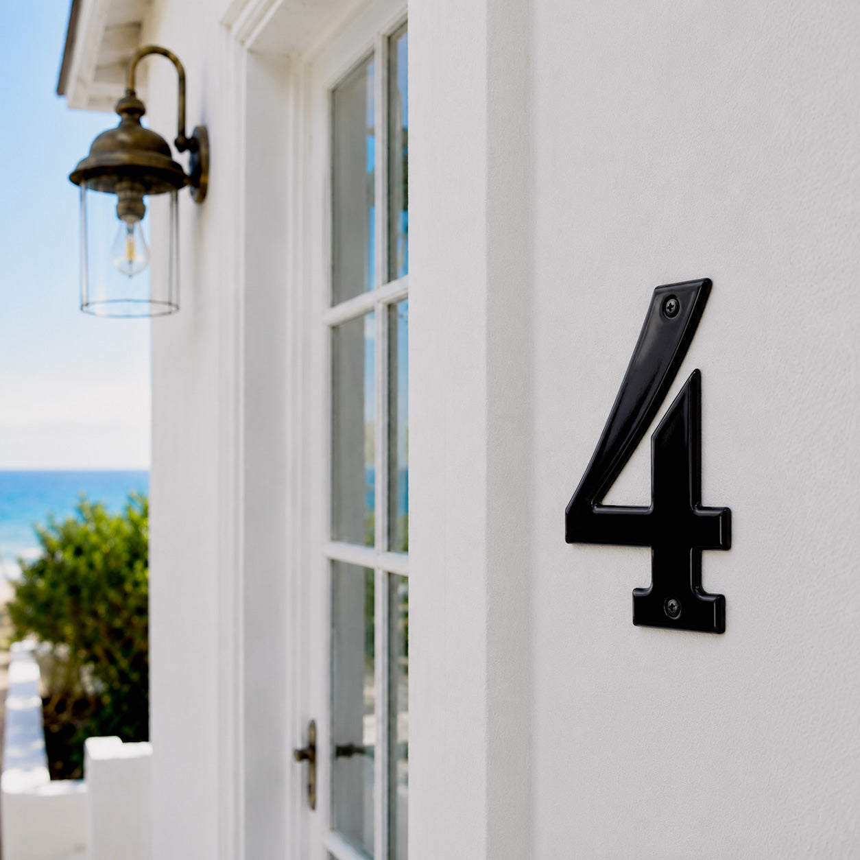 House number 0-9 140 mm.