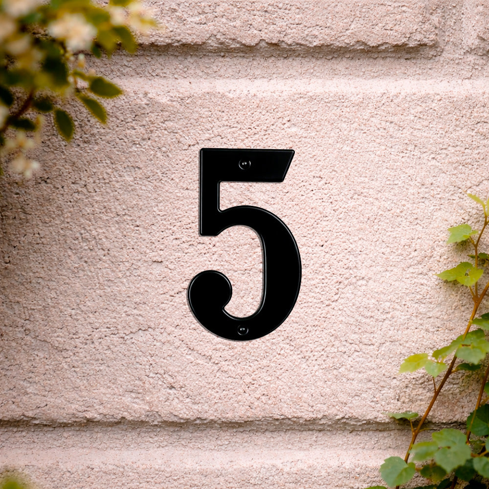 House number 0-9 140 mm.