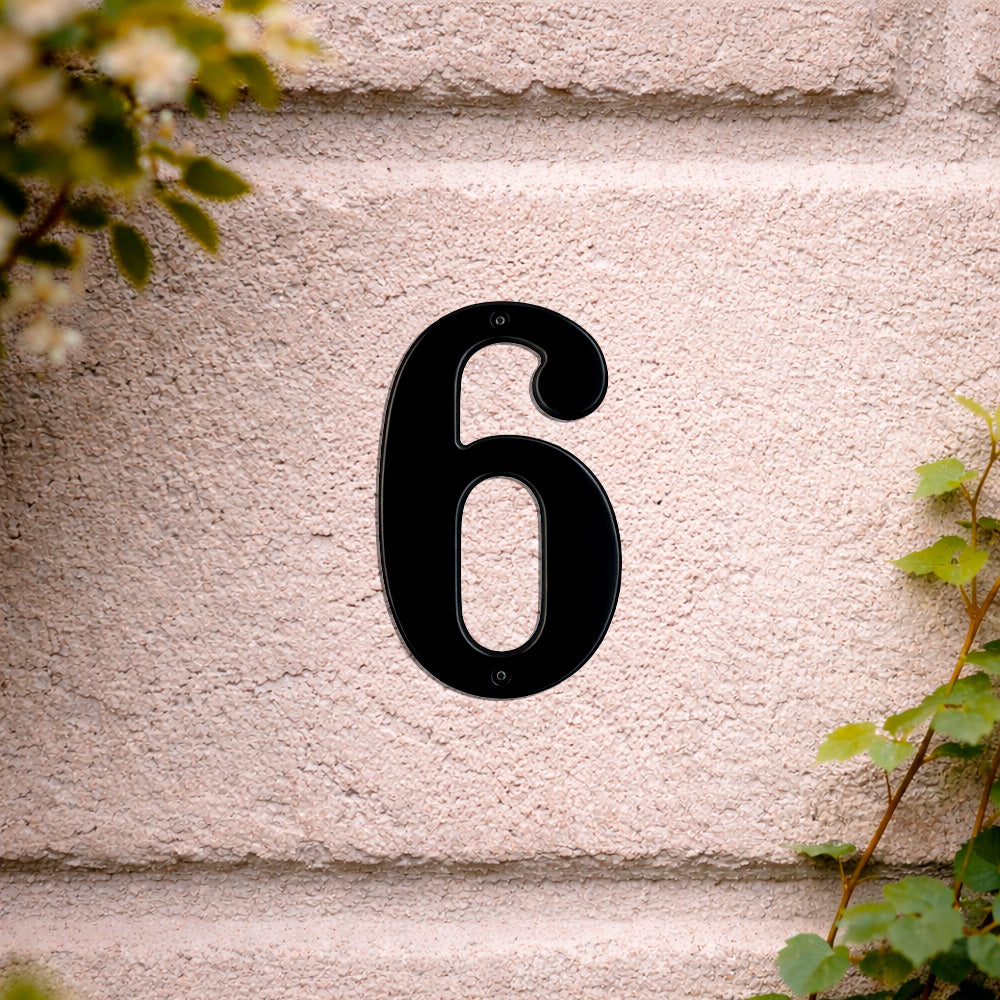 House number 0-9 140 mm.