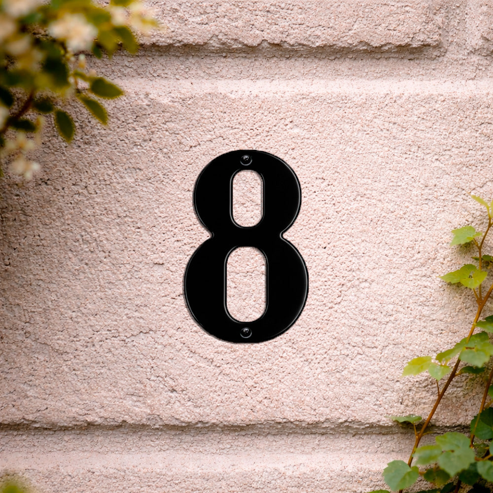 House number 0-9 140 mm.