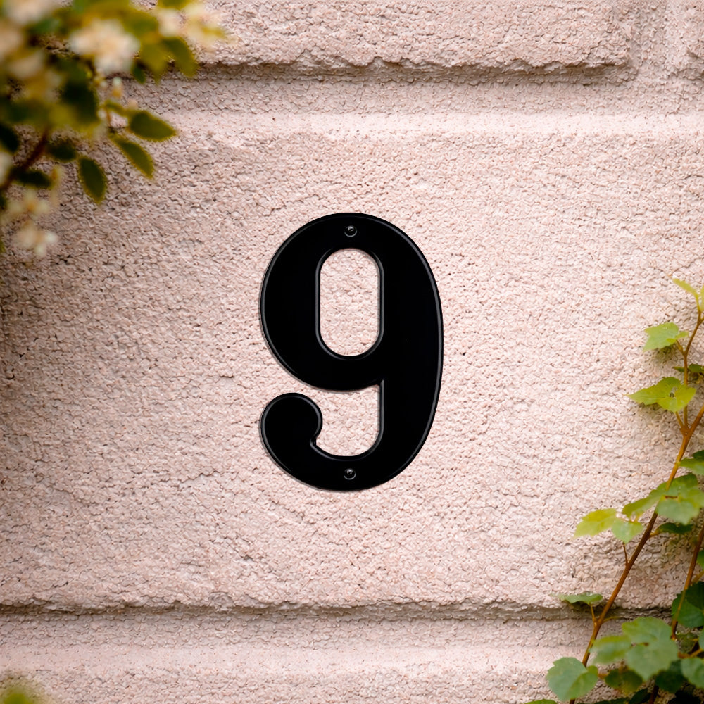 House number 0-9 140 mm.