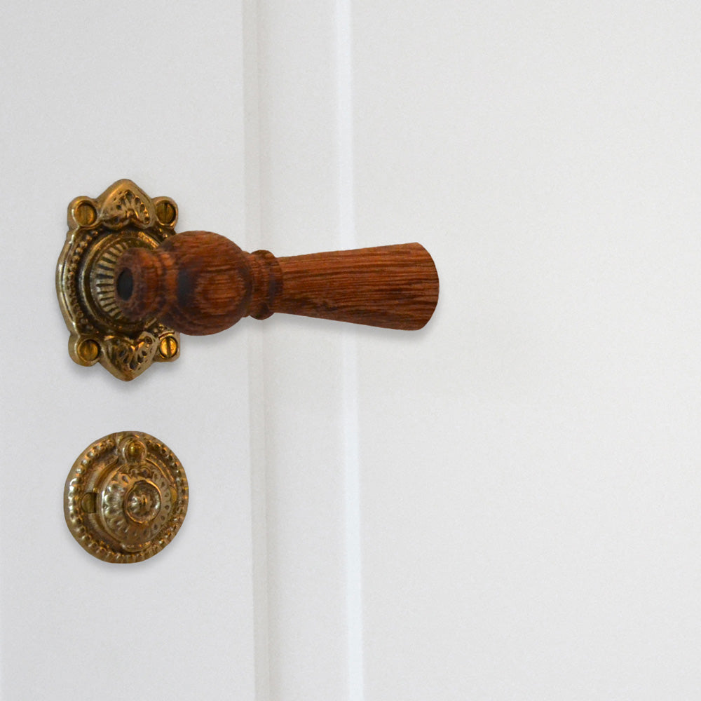 Østerbro door handle in mahogany
