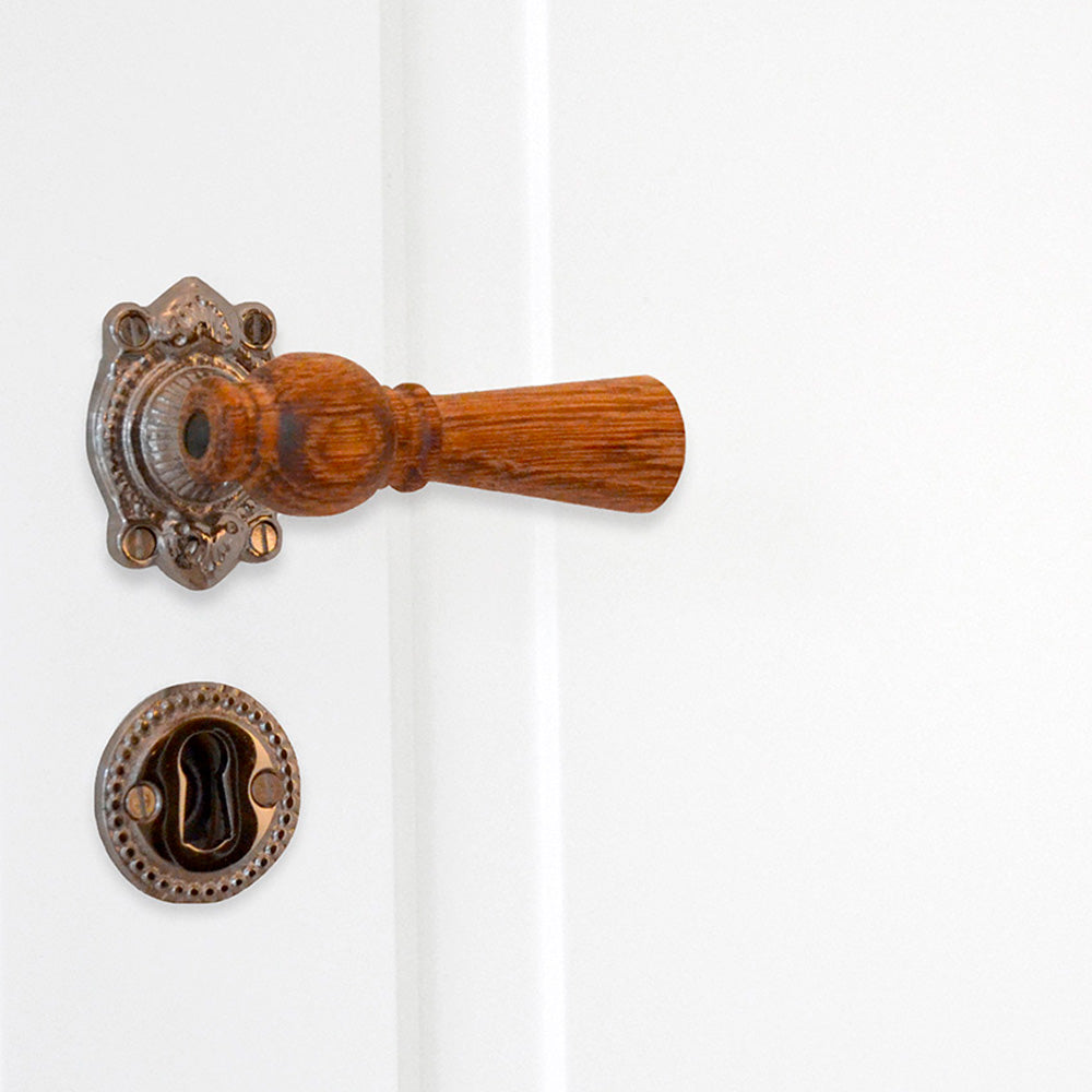Østerbro door handle in mahogany