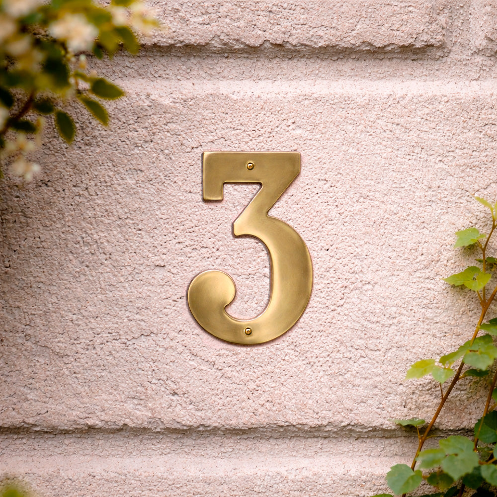 House number 0-9 140 mm.