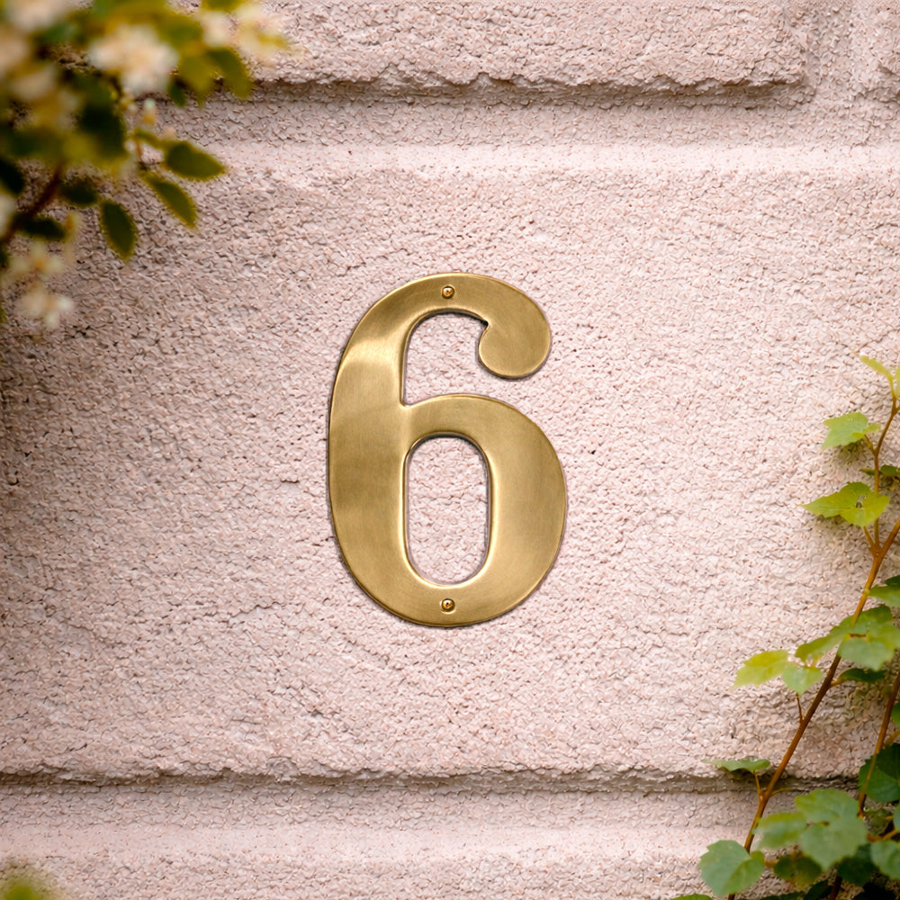 House number 0-9 140 mm.