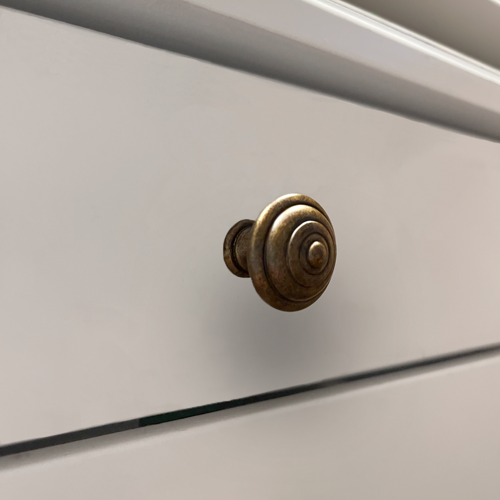 AB knob antique brass